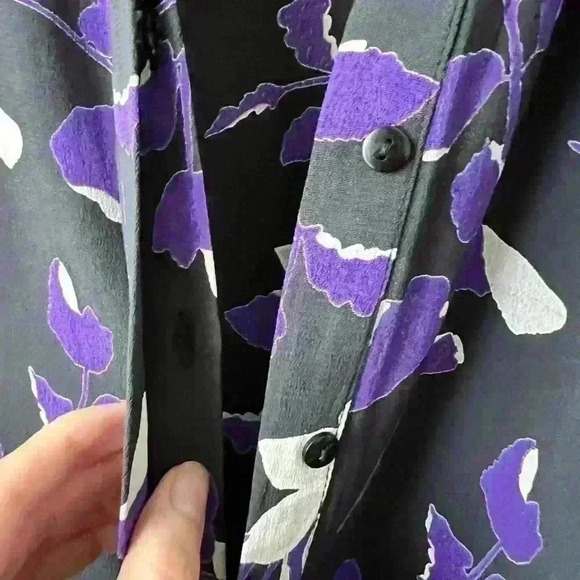 Vero Moda Women’s Floral Purple Black Bohemian
Ethereal Fairy Core Blouse Small - Picture 3 of 9